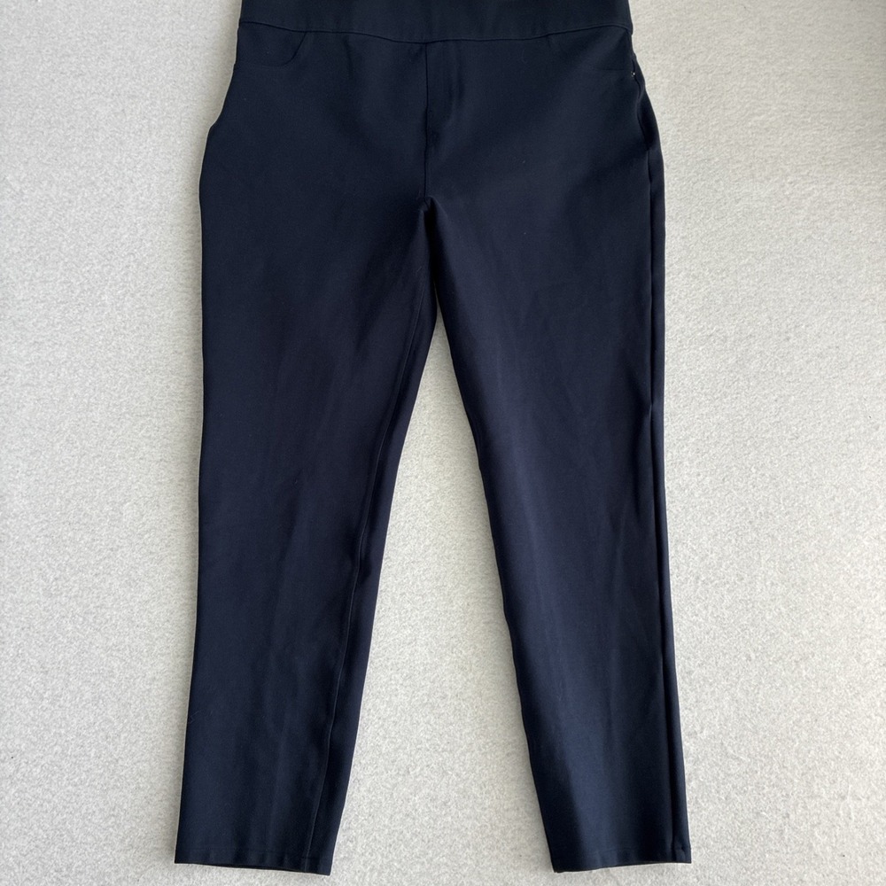 Spanx The Perfect Pant Womens 3X Pull On Navy Blue Slim Ponte Ankle Legging